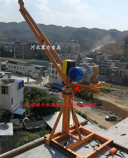 鋁殼電動提升機組合室內(nèi)小吊機展示圖