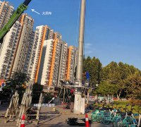 白色吊裝帶助力路燈維修真實(shí)