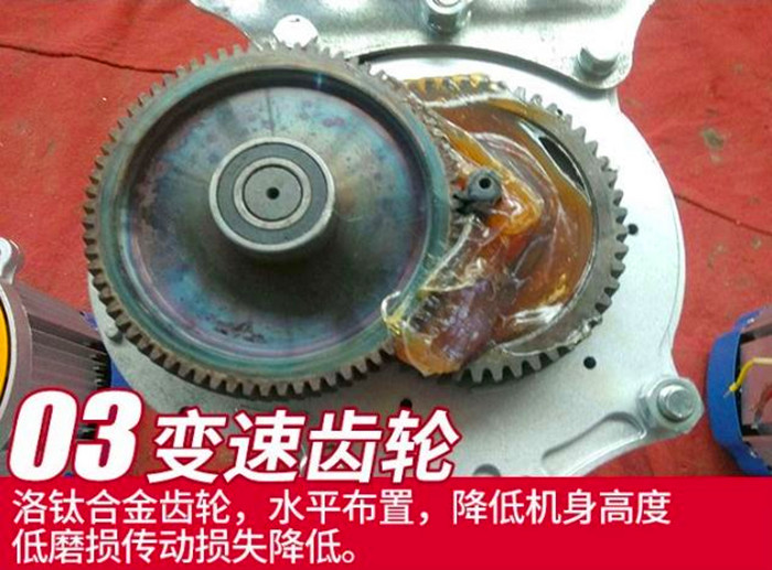 電動提升機齒輪部分展示